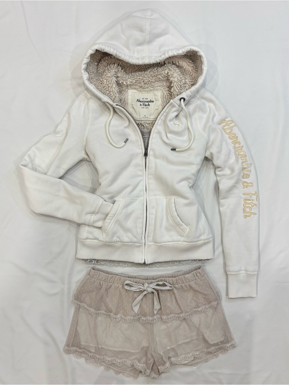Abercrombie & Fitch Fur Zip Up Hoodie